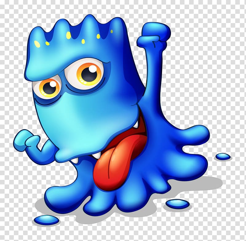 Monster Cartoon , Tongue virus transparent background PNG clipart