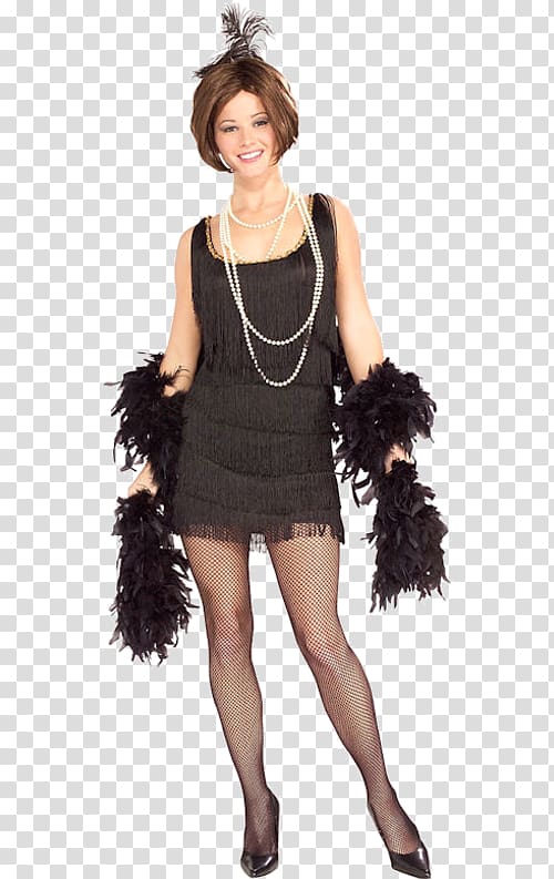 1920s Flapper Costume party Dress, dress transparent background PNG clipart