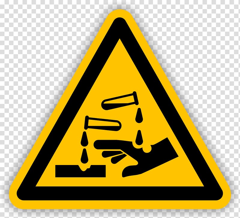 Corrosive substance Hazard symbol Sign Chemical substance, Brandschutzzeichen transparent background PNG clipart