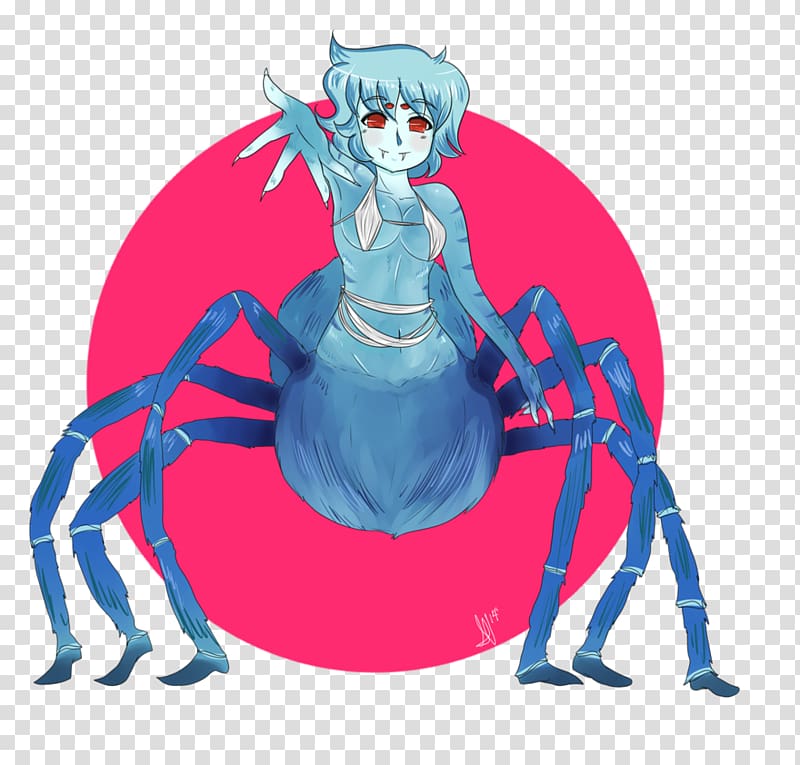 Arachne Monster Musume Drider Girl Weaving, Anime Girl demon transparent background PNG clipart