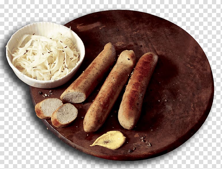 Bratwurst Thuringian sausage Bockwurst Knackwurst Frankfurter Würstchen, sausage transparent background PNG clipart