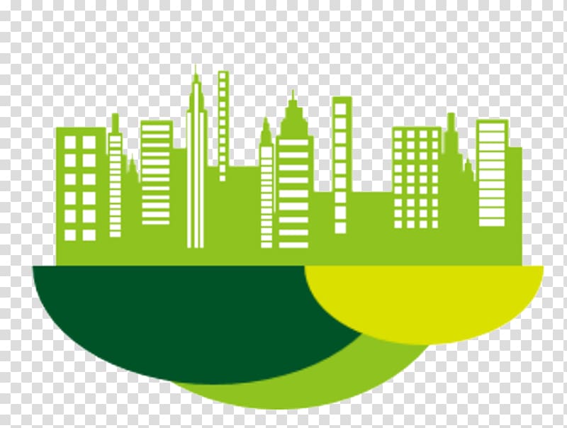Drawing Environmentally Friendly Illustration Green City Building