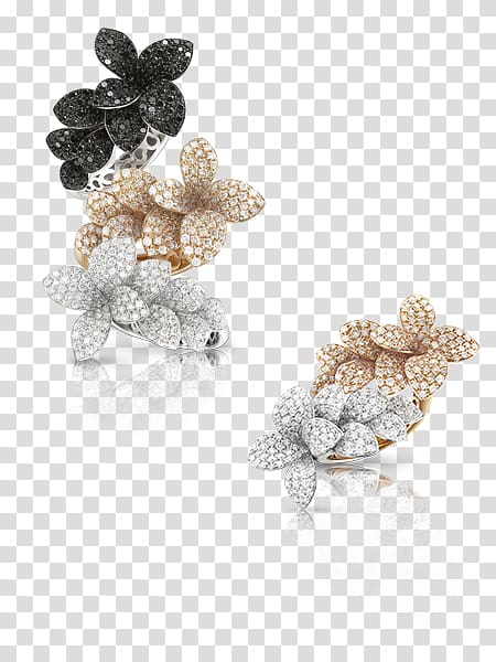 Earring VICENZAORO + T-GOLD 2019 Jewellery Flower, goddess lakshmi transparent background PNG clipart
