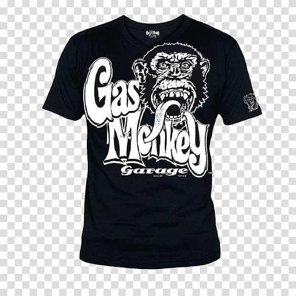 Printed T-shirt Gas Monkey Bar N' Grill Clothing, T-shirt transparent background PNG clipart