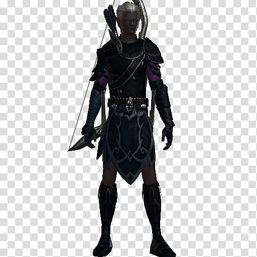 Neverwinter Dungeons & Dragons Drow Costume Ranger, cosplay transparent background PNG clipart