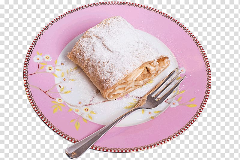 Apple strudel Gugelhupf Stuffing Austrian cuisine, Apple Strudel transparent background PNG clipart