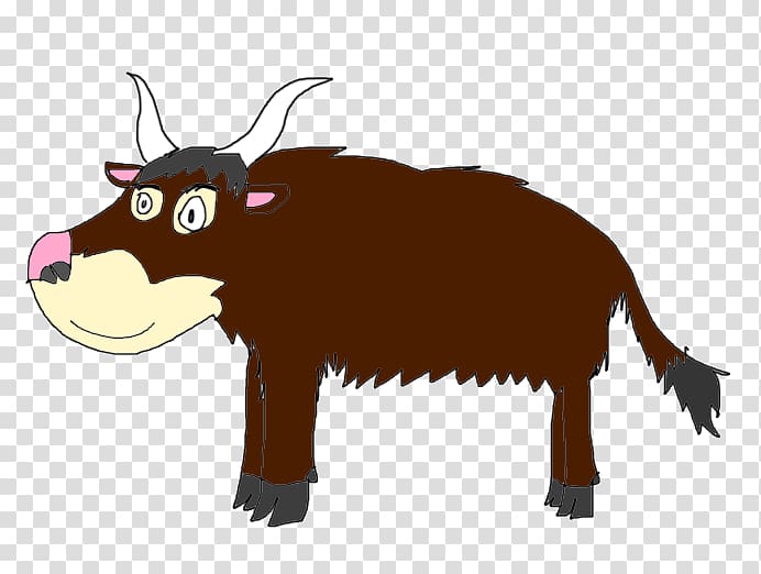 Cattle Domestic yak Ox Goat Mammal, Yak transparent background PNG clipart
