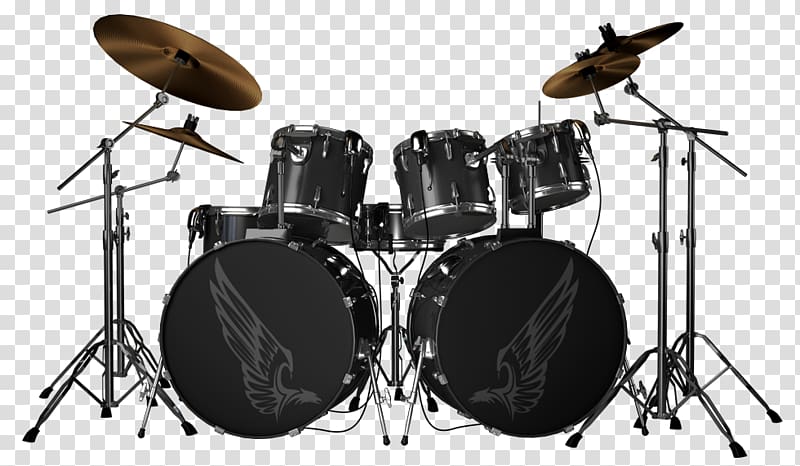 black drum set , Drums , Drums transparent background PNG clipart