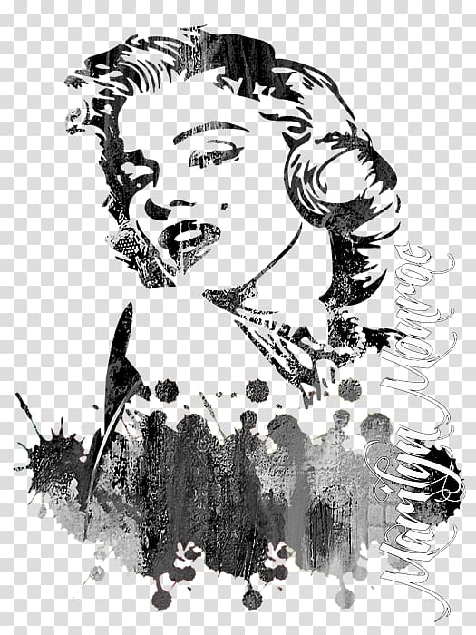 T-shirt Sticker Wall decal Silhouette, marilyn monroe transparent background PNG clipart