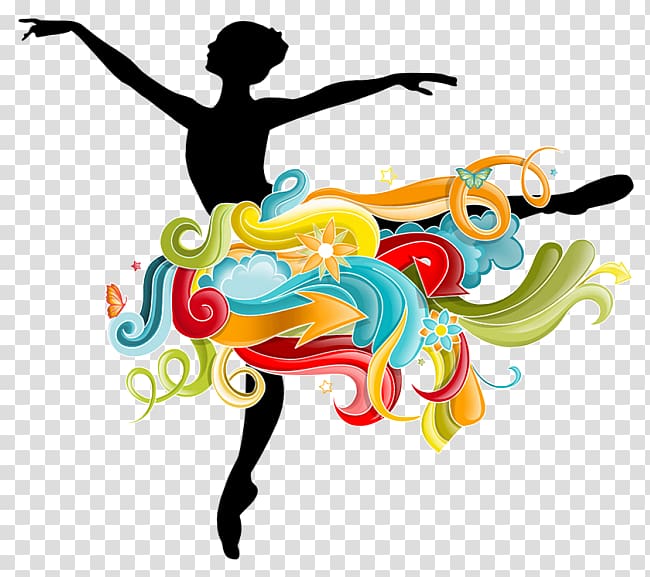 Ballet Dancer Silhouette, Creative Ballet transparent background PNG clipart