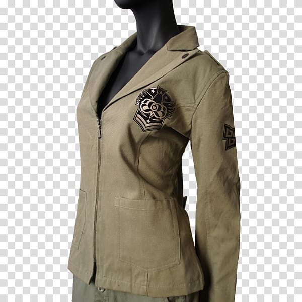Jacket Khaki, jacket transparent background PNG clipart