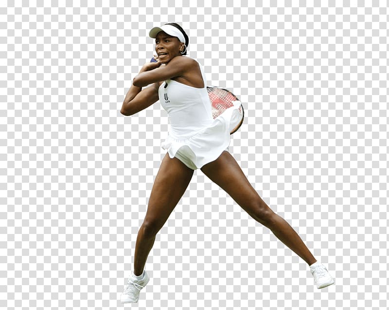 woman doing exercise, Venus Williams Playing transparent background PNG clipart