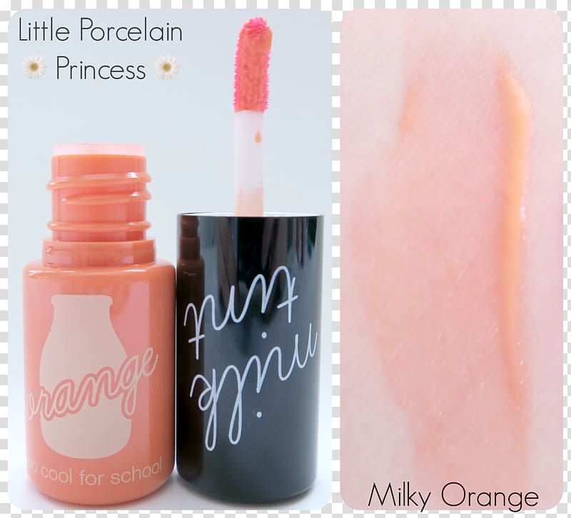 Lipstick Lip stain Lip gloss Tints and shades, orange milk transparent background PNG clipart