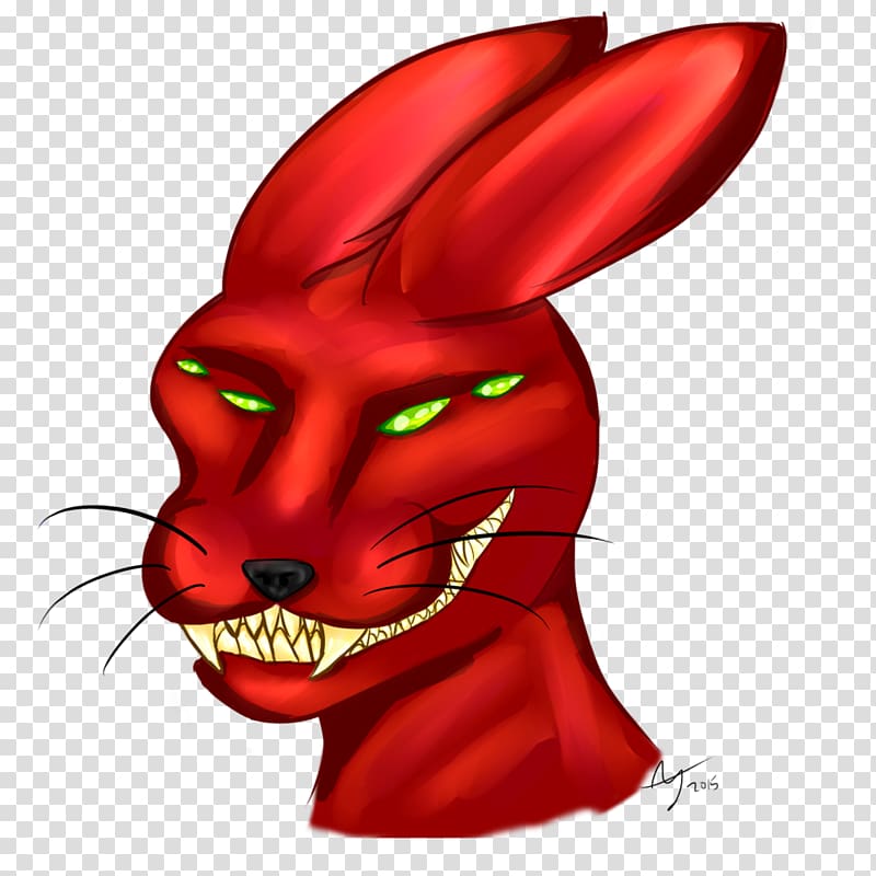 Rabbit Bunny Man , Evil Rabbit transparent background PNG clipart