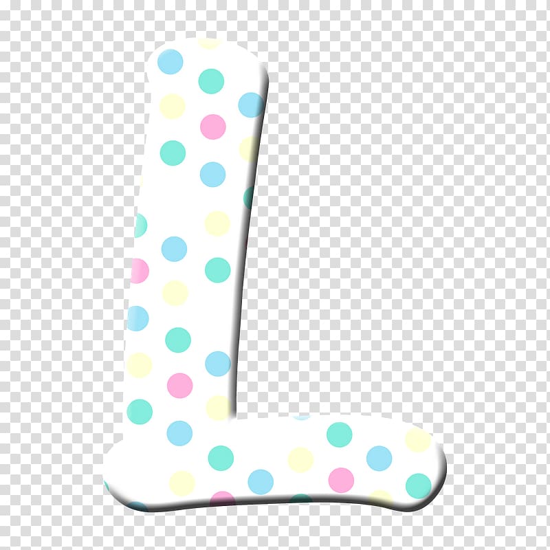 Polka dot Pattern, Letter L transparent background PNG clipart