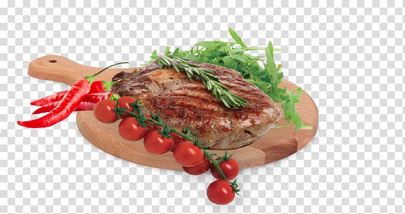 Sirloin steak Barbecue Roast beef Rib eye steak Meat chop, la Dolce Vita transparent background PNG clipart