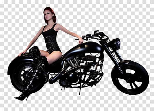 Chopper Motorcycle accessories Drawing Woman, motorcycle transparent background PNG clipart