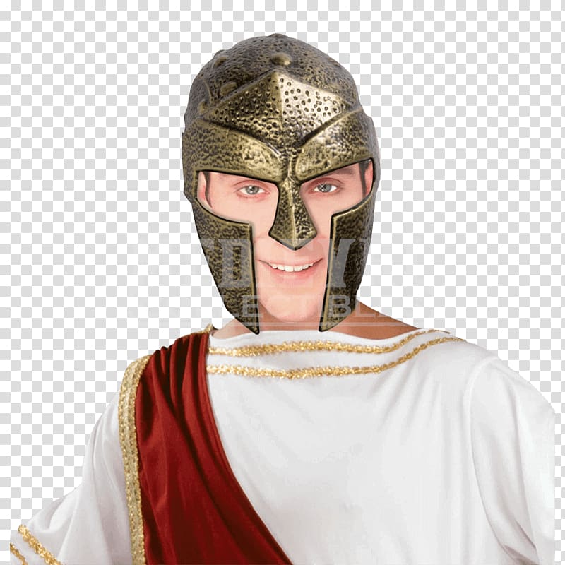 Gladiator Helmet Galea Costume Mask, gladiator transparent background PNG clipart