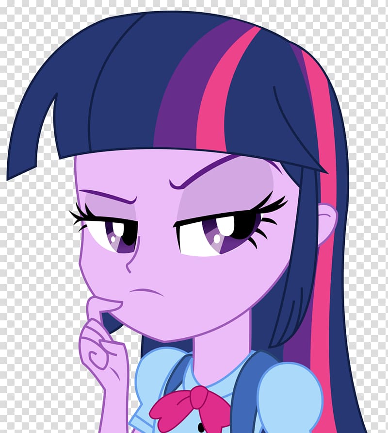 Twilight Sparkle My Little Pony: Equestria Girls Rarity, pondering transparent background PNG clipart