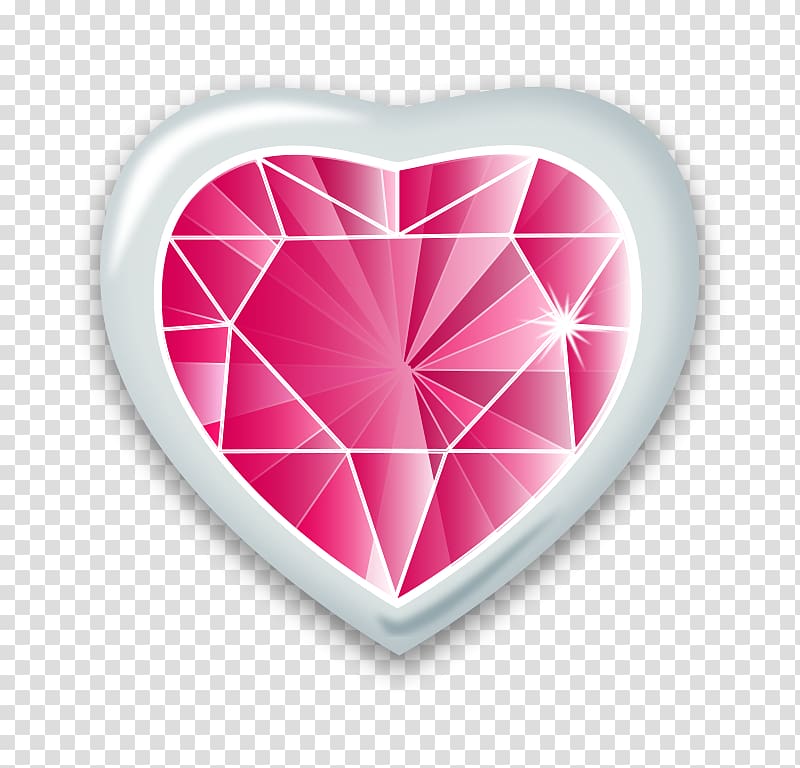 Heart Gemstone Diamond , Ruby Free transparent background PNG clipart