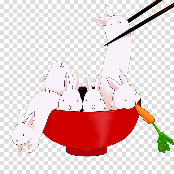 Nian gao Rice cake Rabbit, Bunny Rice Cake transparent background PNG clipart