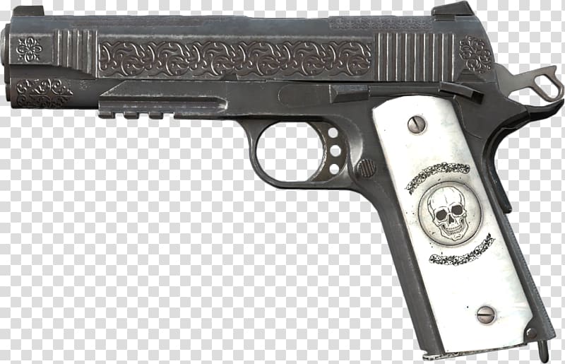 DayZ M1911 pistol Weapon Engraving .45 ACP, shock transparent background PNG clipart