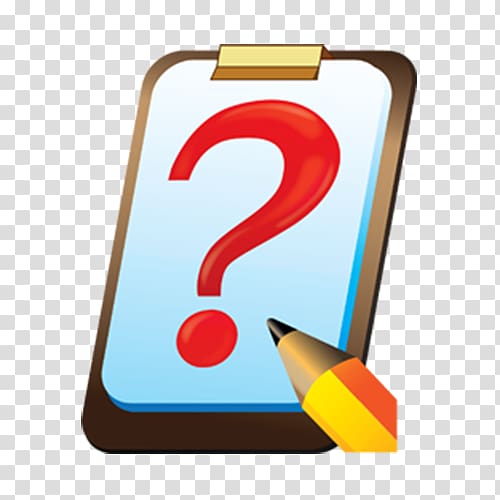 Questionnaire ICO Icon, The question mark and pen on the phone transparent background PNG clipart