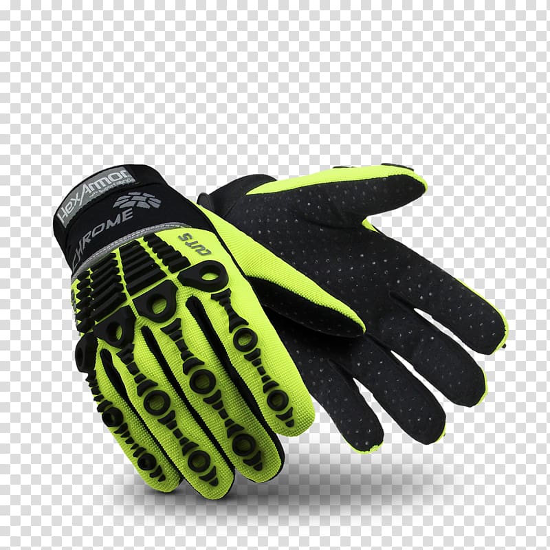 Cut-resistant gloves High-visibility clothing Puncture resistance Schutzhandschuh, wrinkled rubberized fabric transparent background PNG clipart