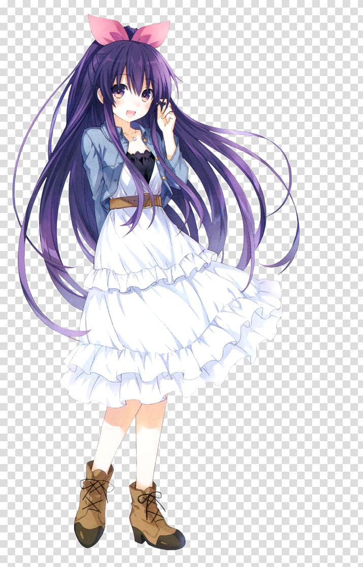 Date A Live Itsuka Otaku Anime, a girl with a ponytail transparent background PNG clipart