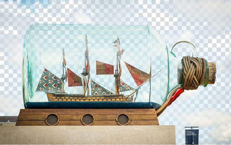 Fourth plinth, Trafalgar Square National Maritime Museum National Gallery Greenwich Bateau en bouteille, Model Ships transparent background PNG clipart