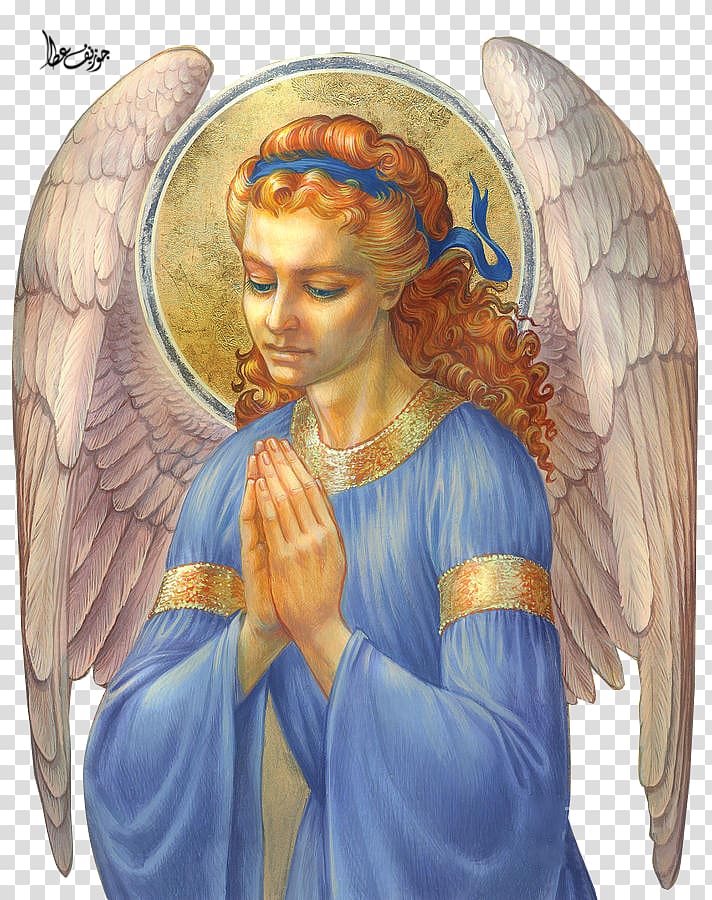 Gabriel Guardian angel Archangel Mary, angel transparent background PNG clipart
