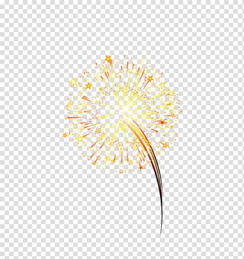 Petal Yellow Pattern, Yellow festive fireworks effect elements transparent background PNG clipart