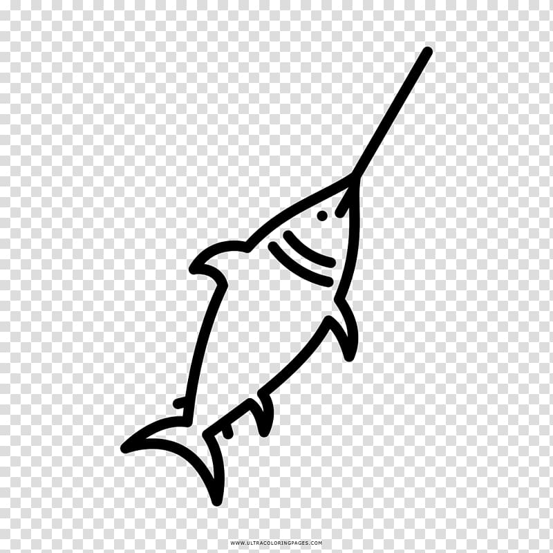 Swordfish Drawing Fishing Coloring book, Fishing transparent background PNG clipart