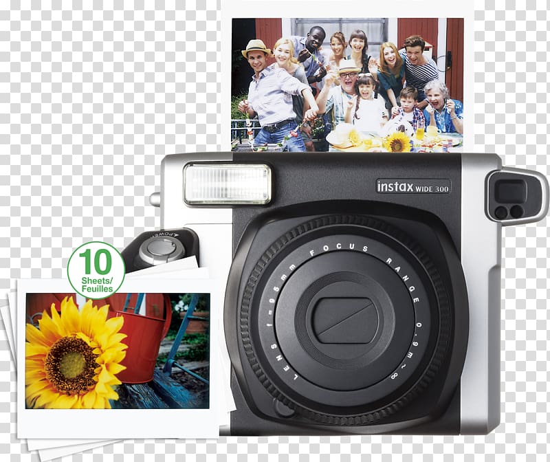 graphic film Fujifilm Instax Wide 300 Instant film, Camera transparent background PNG clipart