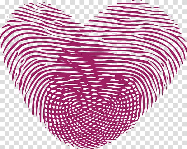 Computer Icons Fingerprint , Heart fingerprint transparent background PNG clipart