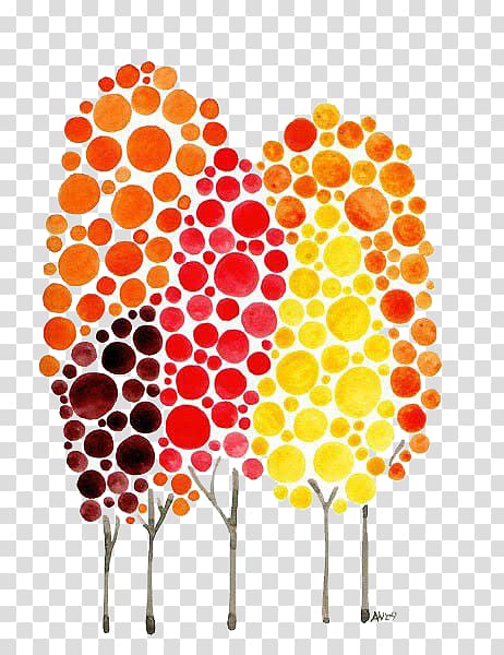 Watercolor painting Work of art Paper, Watercolor tree transparent background PNG clipart