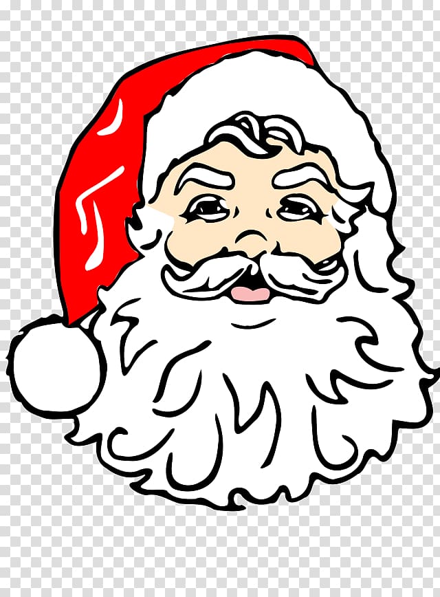 Santa Claus Face , Christmas Cat transparent background PNG clipart