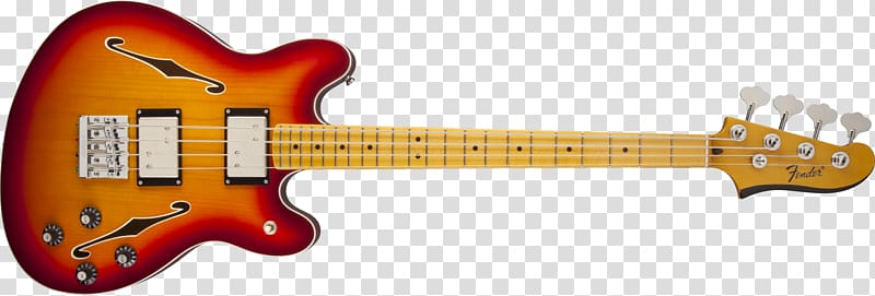 Fender Starcaster Fender Coronado Fender Stratocaster Fender Precision Bass Fender Telecaster Thinline, Bass Guitar transparent background PNG clipart