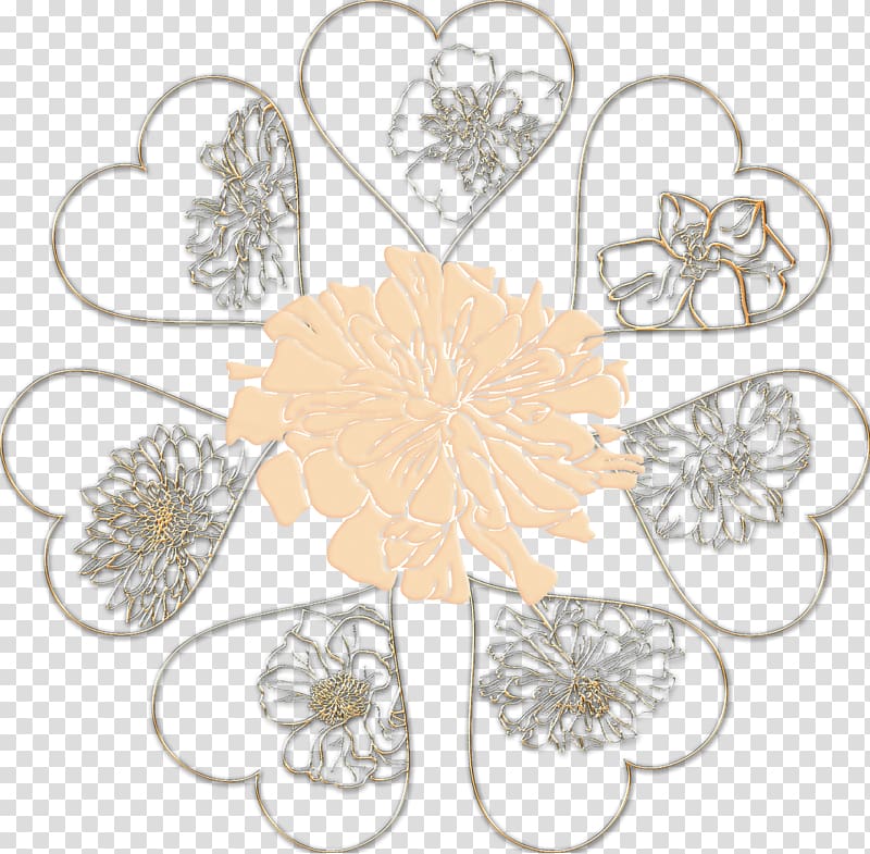 Cut flowers Pollinator Leaf Material, GOLDEN HEART transparent background PNG clipart