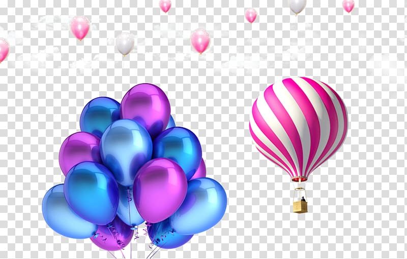 Balloon Birthday , Color colorful balloons transparent background PNG clipart