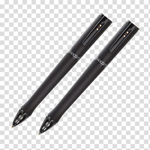 Paper Wacom Drawing Digital pen Sketchbook, Black ballpoint pen 2 transparent background PNG clipart