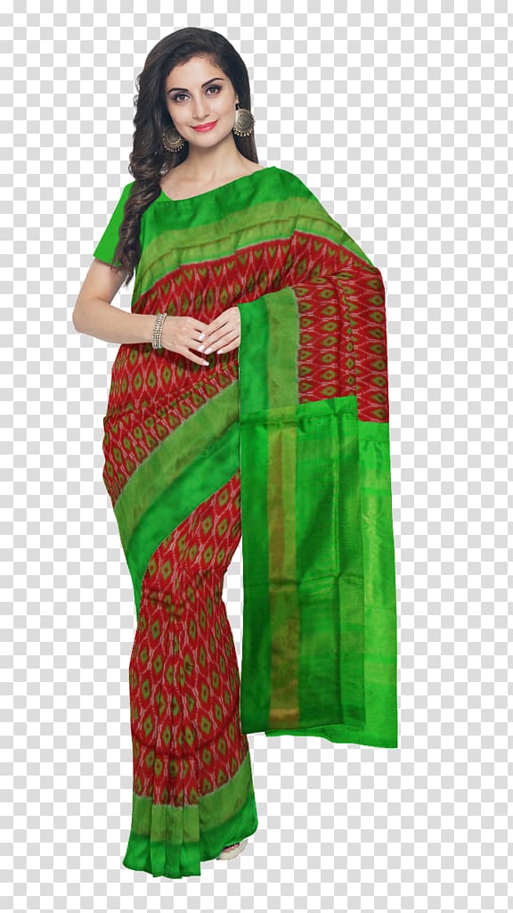 Bhoodan Pochampally Sari Gadwal Uppada Pochampally Saree, handloom transparent background PNG clipart
