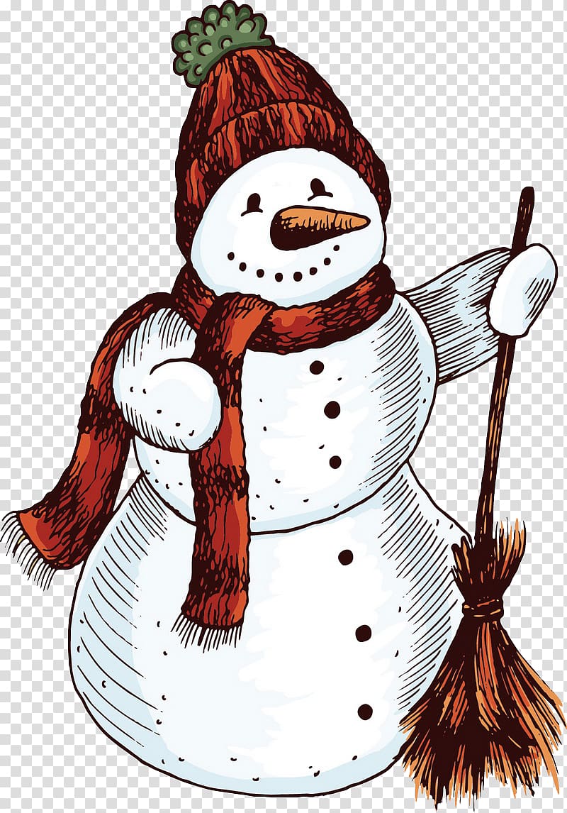Santa Claus T-shirt Christmas Gift Snowman, A snowman transparent background PNG clipart