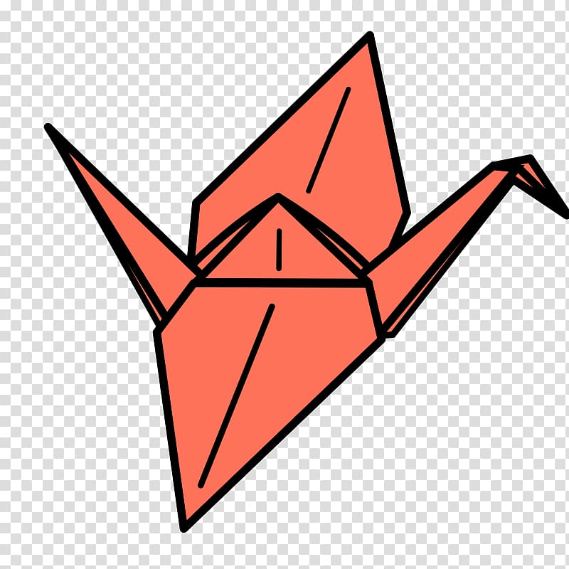 Crane Orizuru Origami , crane transparent background PNG clipart