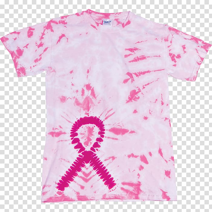 T-shirt Breast cancer awareness Pink ribbon, tie ribbon transparent background PNG clipart