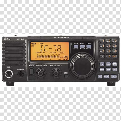 Transceiver Shortwave radiation Icom Incorporated Amateur radio Base station, radio transparent background PNG clipart