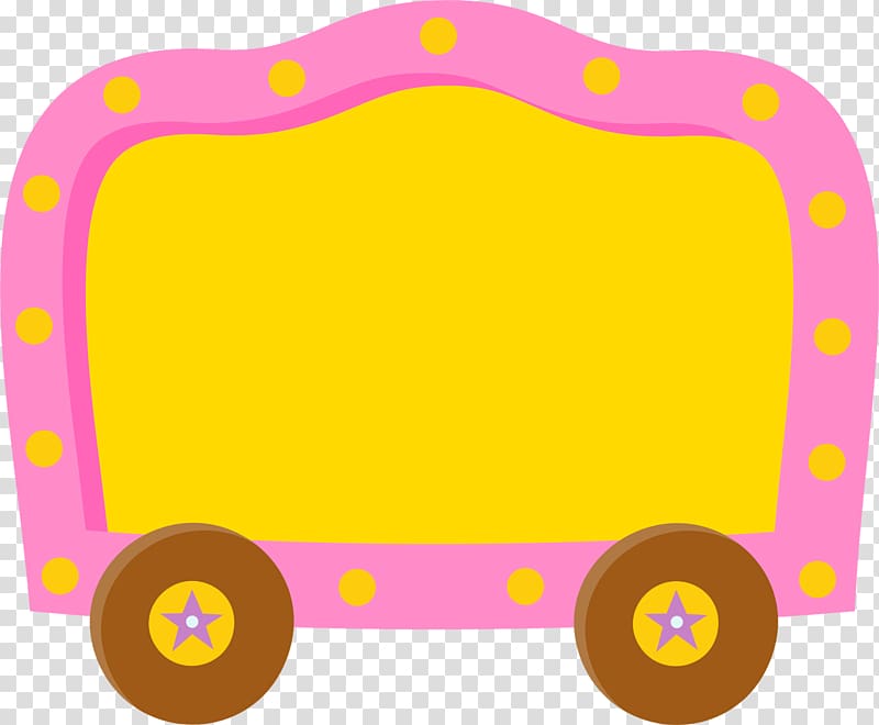 yellow, pink, and brown carriage , Circus train Clown Drawing, Circus transparent background PNG clipart