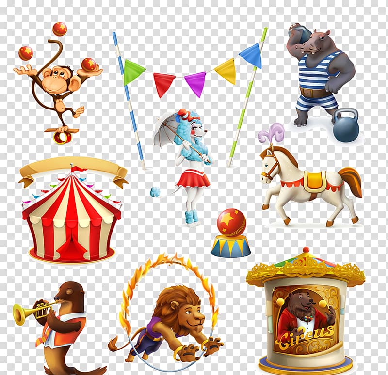 circus animal transparent background PNG clipart