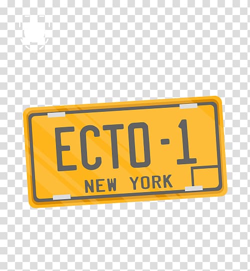 Vehicle License Plates Car Ecto-1 Motor vehicle registration Ghostbusters, car transparent background PNG clipart