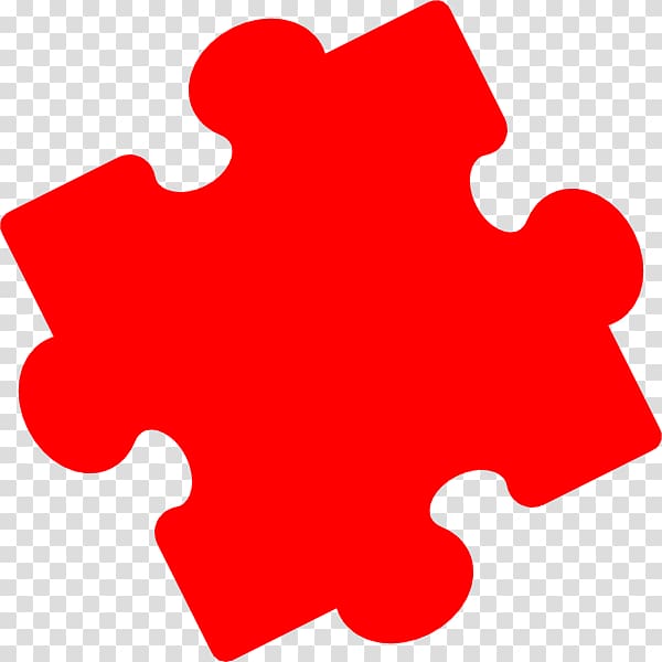 Jigsaw Puzzles , pieces of red transparent background PNG clipart